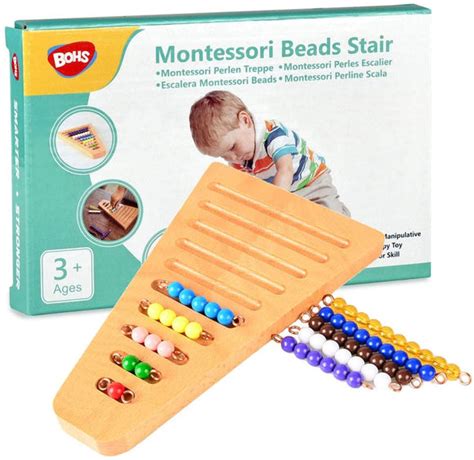 Montessori 1 10 Bead Stair With Holder Montessori Math Manipulatives