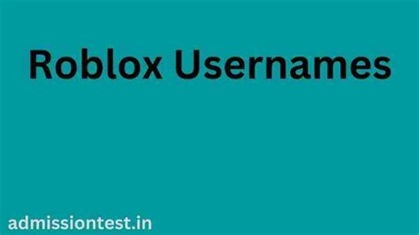 Roblox Usernames 2023 Get Latest Roblox Usernamesall Information