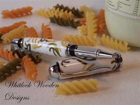 Real Pasta Pen Crafted In Uk Rollerball Whitlock Pens