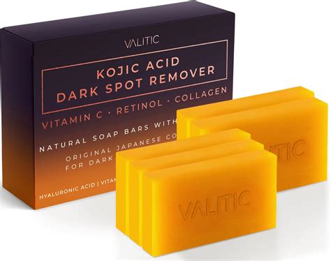 Buy Valitic Kojic Dark Spot Remover Soap Bars With C Retinol Collagen