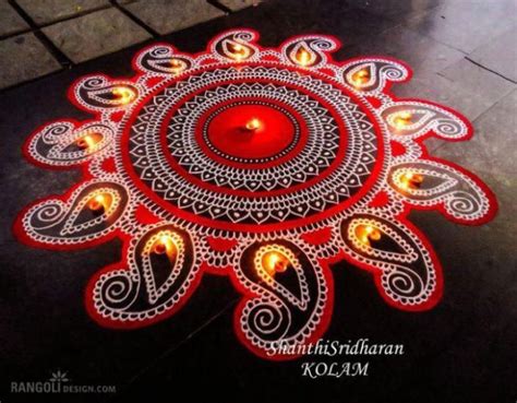 45 Beautiful Diwali Rangoli And Kolam Designs By Shanthi Sridharan