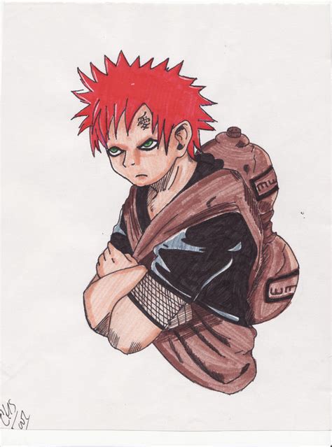 Gaara Colored By Pirate Sparrow1380 On Deviantart