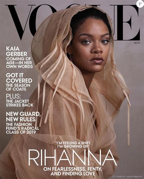 Rihanna En Couverture De Vogue Numéro De Novembre 2019 Purepeople