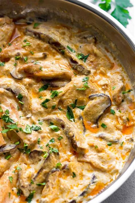 If you've been following this blog for a while, you probably know stroganoff is my favorite dish. Chicken Mushroom Stroganoff (The MOST delicious recipe ...