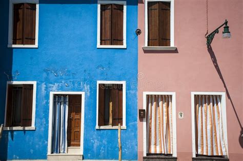 Multi Colored Houses Burano Italy Stock Photo Image Of Architecture