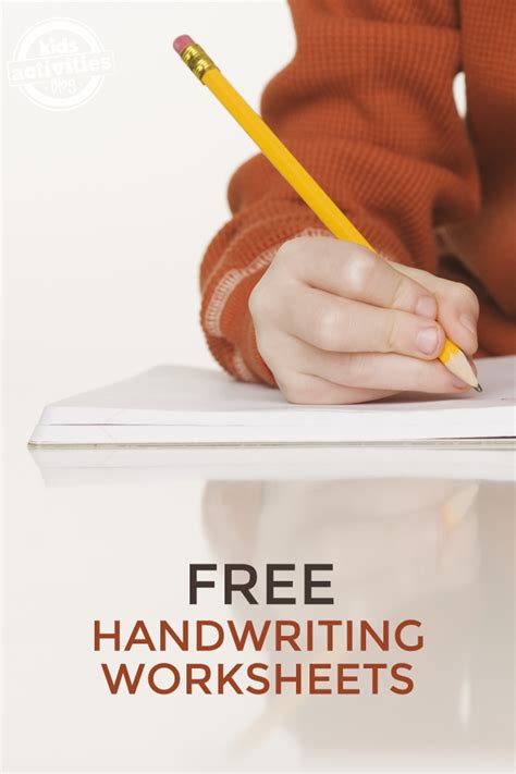 Explore the meaning, origin, variations, and popularity of the name write. Fun Handwriting Worksheets Have Been Released on Kids ...