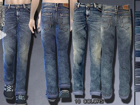 Distressed Denim Jeans For Male The Sims 4 Catalog