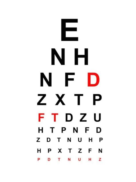 Printable Eye Test Charts Printable Templates Eye Test Chart