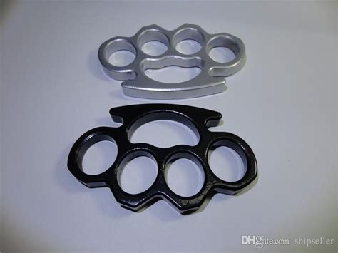 2019 Best Iron Knuckle Duster Iron Knuckles Dusters Fist Fighting Black