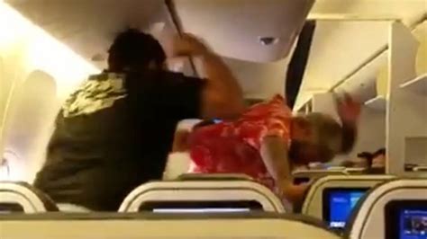 watch brawl on airplane man yells ‘america on way out boston 25 news