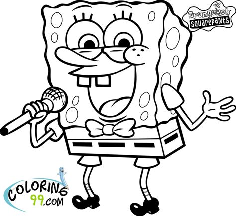 On 40 free and unique selection of pictures for children. Spongebob Squarepants Coloring Pages | Minister Coloring