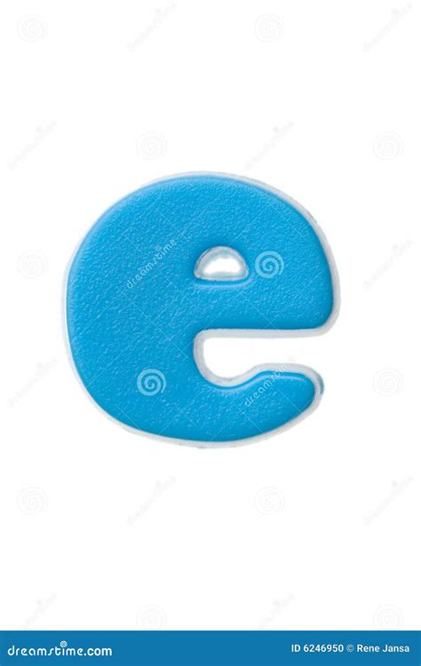 Blue Letter E Stock Photo Image 6246950
