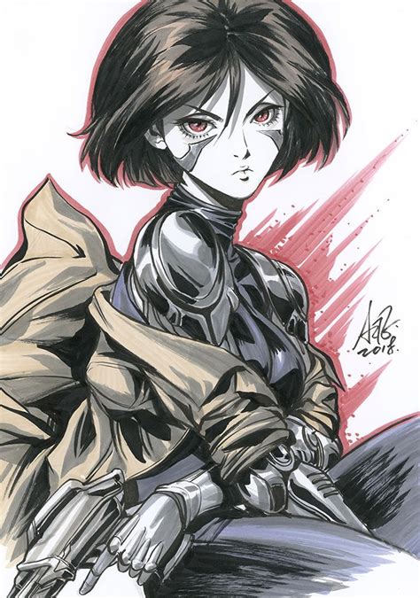 Gally Sketch By Artgerm Anime Art Girl Manga Art Manga Anime Manga