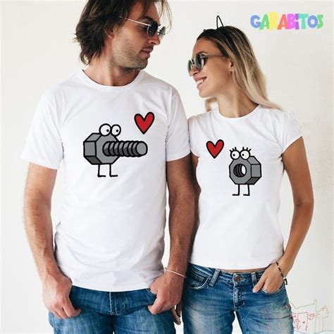 Pack 2 camisetas mod. Tornillo y Tuerca Talla chica S Talla chico S