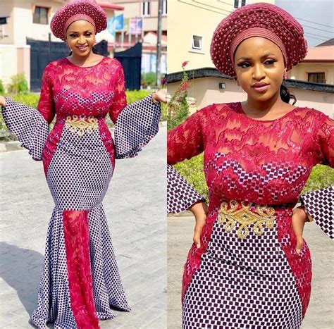 Smart Ankara And Lace Combination Styles 20192020 Hairstyles 2u