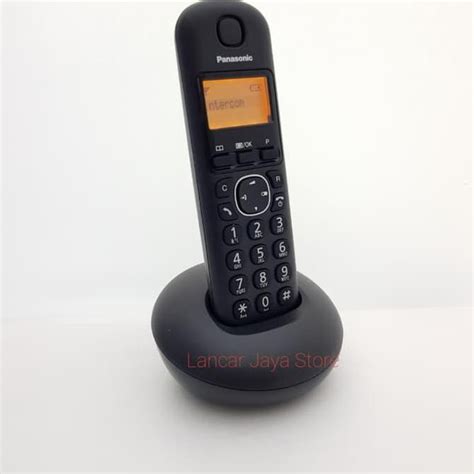 Jual Telepon Tanpa Kabel Wireless Panasonic Kx Tgb110 Hitam Shopee