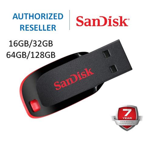 Sandisk Cruzer Blade Usb Flash Pendrive 8gb16gb32gb64gb128gb