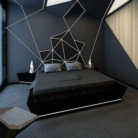 Diseños De Cuarto Para Hombres Black Bedroom Design Bedroom Wall
