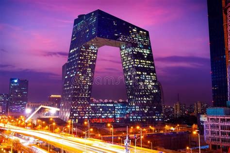 The Cctv Headquarters In Beijing China Editorial Stock Image Image