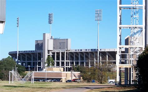 Stadiums have rich histories that speak to fans, reminding them of great teams and players who have reached incredible heights. Jackson State Tigers | Mississippi Veterans Memorial Stadium - Football Championship Subdivision