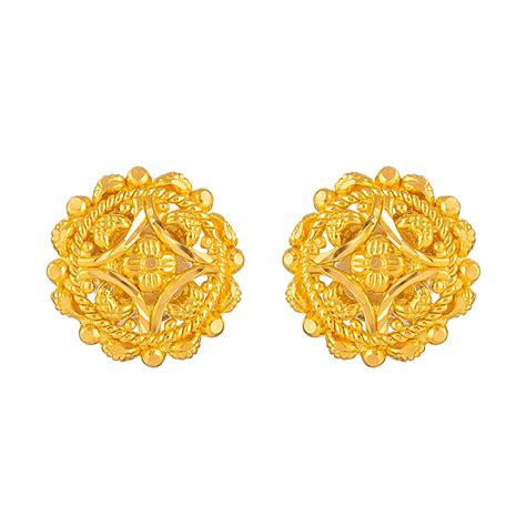 22 Carat Gold Filigree Stud Earrings Purejewels Uk