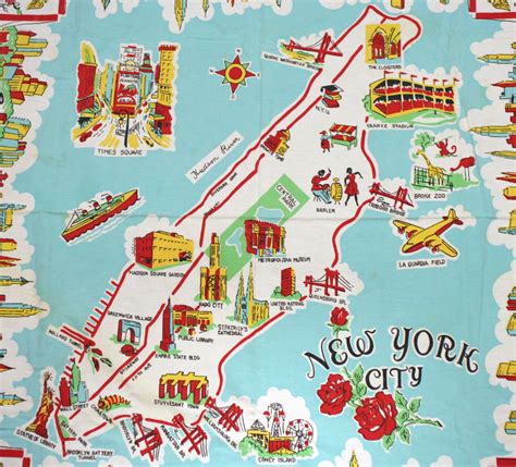 New York City Map Coney Island