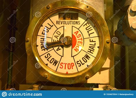 Engine Room Telegraph Stock Photo Image Of Point Blue 193467054