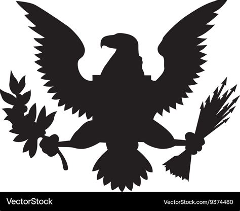 American Eagle Emblem Isolated Icon Design Vector Image