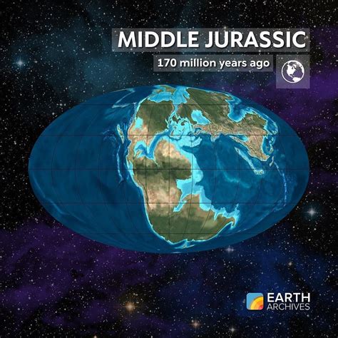 Dr iain stewart explains how the earth developed its inner heat during a time known as the hadean eon, about 4.5 billion years ago. During the Middle Jurassic seen here 170 million years ago ...