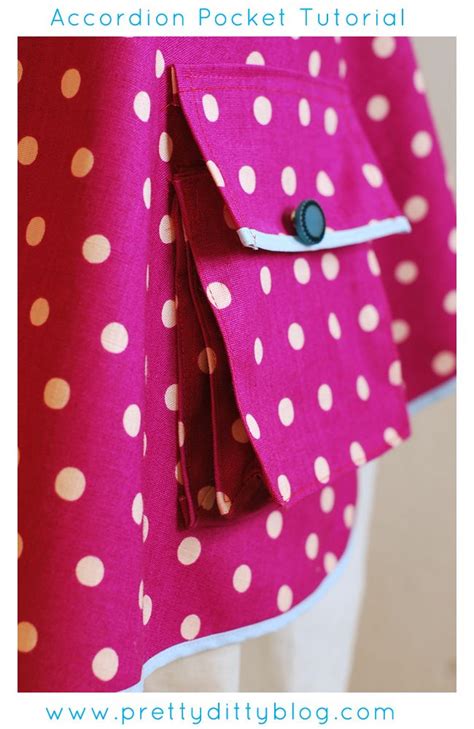 Pretty Ditty Accordion Pocket Tutorial Sewing Pockets Sewing
