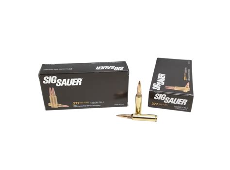 Sig Sauer 277 Fury 135 Grain Fmj Ammunition 20 Ct Box