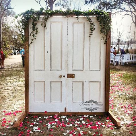 Freestanding Door Entryway Moments In Vintage Rustic Doors Wedding