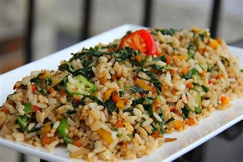 A Quick Jamaican Callaloo Fried Rice Recipe Jamaican Dishes