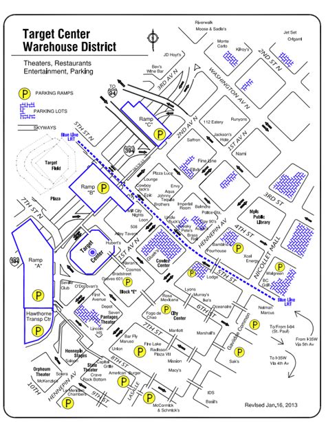 Target Center Parking Guide Ramps Maps And Rates Spg