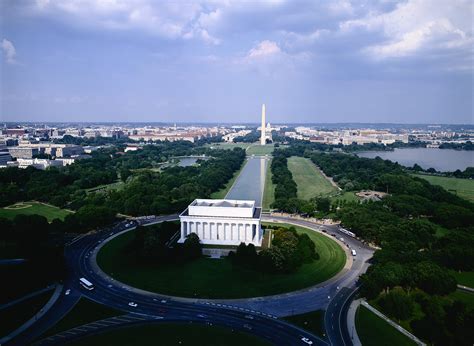 Aerial View Of Lincoln Memorial And Washington Monument Wikiarquitectura