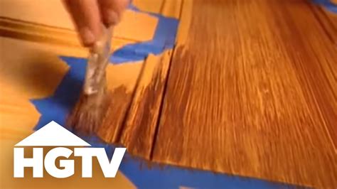 How To Paint Faux Wood Grain Hgtv Youtube