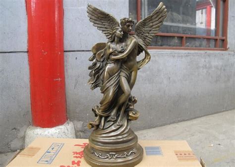 Groothandel Fabriek Westerse Brons Koper Liefde Engel Met Vleugels