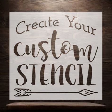 Custom Stencil Custom Reusable Stencil Stencil Etsy