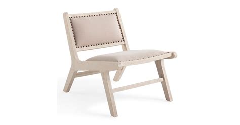 Wood Frame Accent Chair Natural 