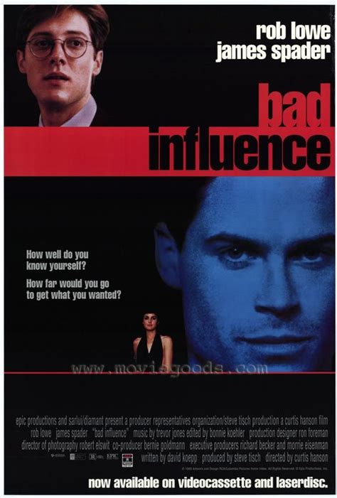 His friend and manager is chabuddy g, a business man who. BAD INFLUENCE 1990 | Bad influence, Rob lowe, Movies to watch
