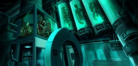 Artstation Creepy Sci Fi Lab Claire Chua Scifi Environment