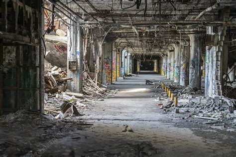 Abandoned Auto Plant Michigan Usa Stock Image C0523049 Science