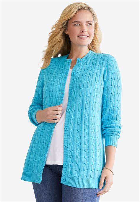Cable Knit Cardigan Plus Size Cardigans Full Beauty