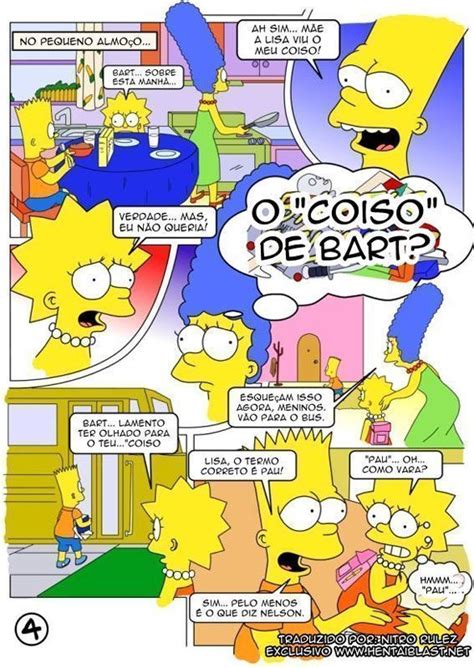 Hentai Simpsons incesto Bart comendo irmã Lisa Cartoon Pornô Quadrinhos de Sexo