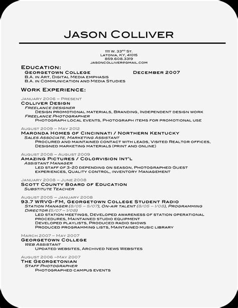 The Best Resume Format