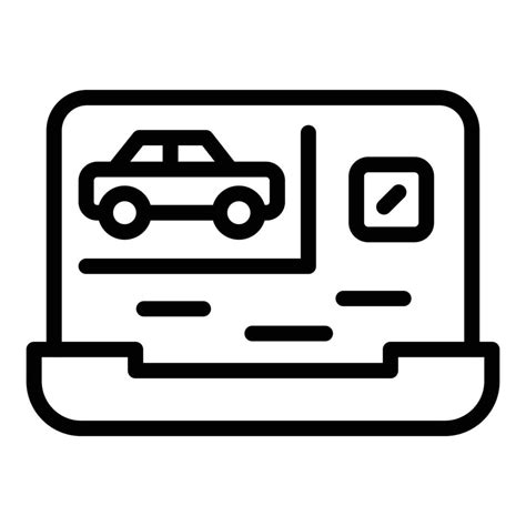 Buying Car Icon Outline Style 15901690 Vector Art At Vecteezy