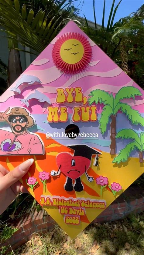 Rebecca Js Instagram Video “un Verano Sin Ti Theme Grad Cap 🌴 ️‍🔥🍹