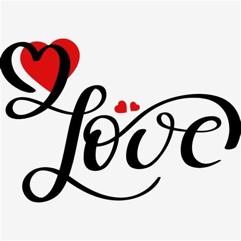 Love Text Lettering Handwritten With Hearts Love Infinity Hearts