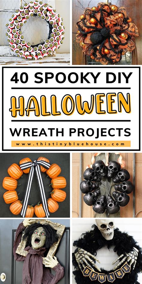 40 Best Spooky Diy Halloween Wreaths This Tiny Blue House