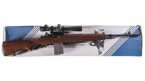 Springfield Armory Inc M1a Semi Automatic Rifle With Scope Rock